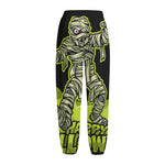 Halloween Mummy Print Fleece Lined Knit Pants