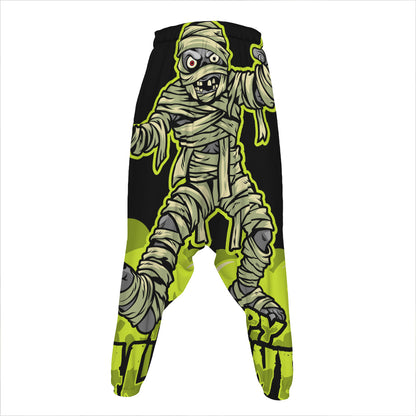 Halloween Mummy Print Hammer Pants