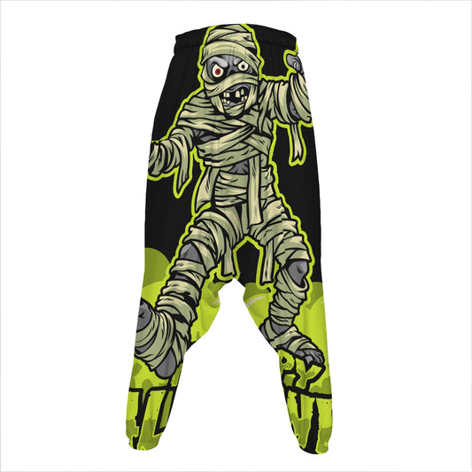 Halloween Mummy Print Hammer Pants