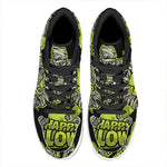 Halloween Mummy Print High Top Leather Sneakers