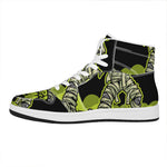 Halloween Mummy Print High Top Leather Sneakers