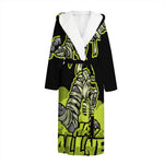Halloween Mummy Print Hooded Bathrobe