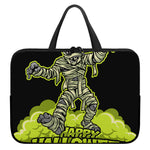Halloween Mummy Print Laptop Sleeve With Handle