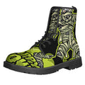 Halloween Mummy Print Lace-Up Boots