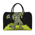 Halloween Mummy Print Leather Duffel Bag