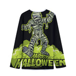 Halloween Mummy Print Long Sleeve Short Coat