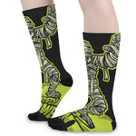 Halloween Mummy Print Long Socks