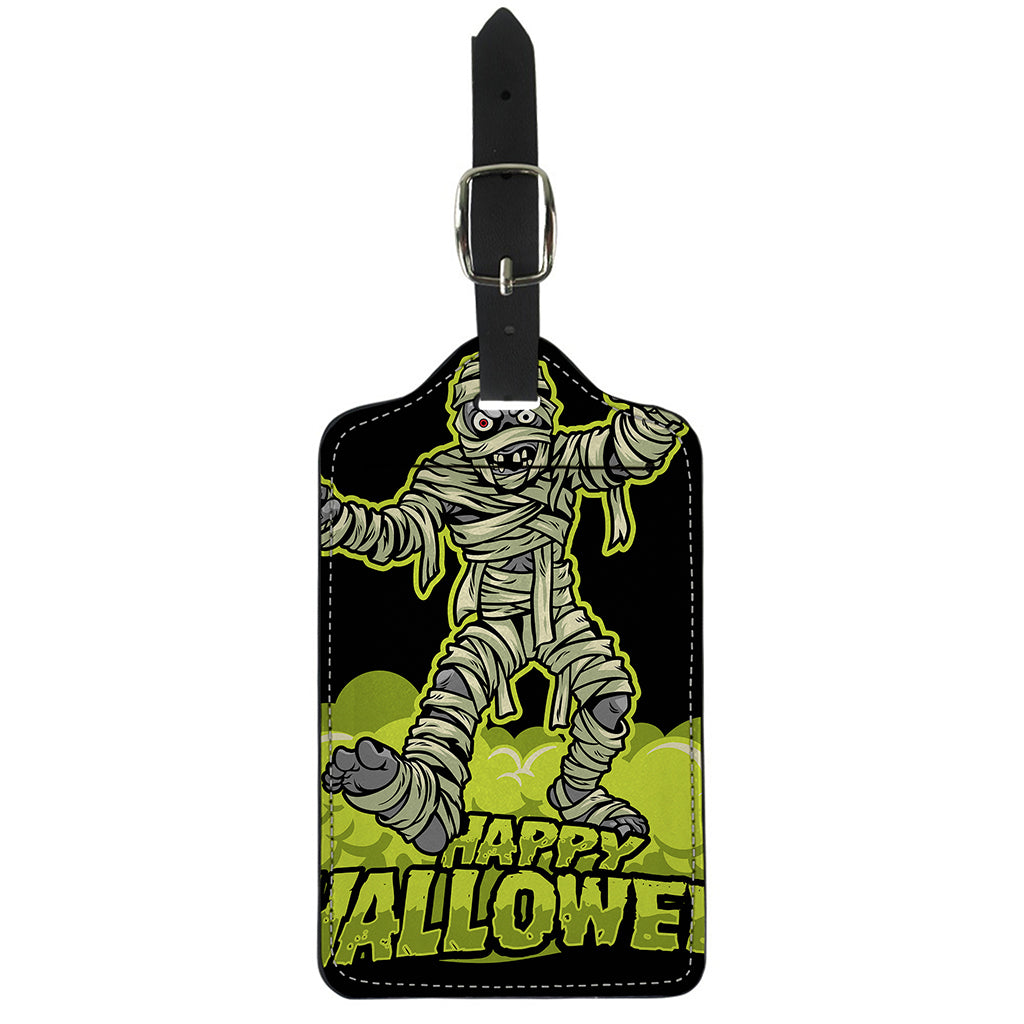 Halloween Mummy Print Luggage Tag