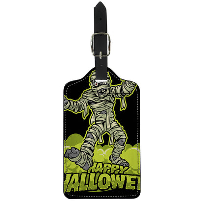 Halloween Mummy Print Luggage Tag