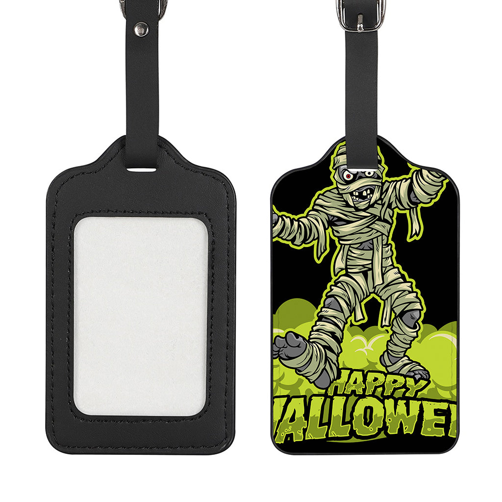 Halloween Mummy Print Luggage Tag
