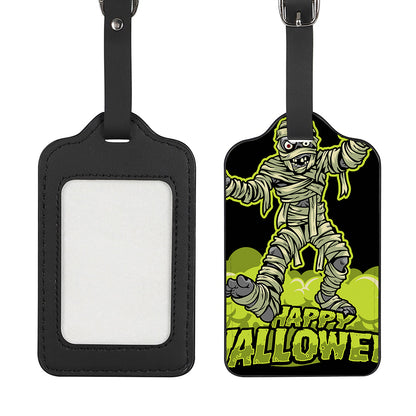 Halloween Mummy Print Luggage Tag