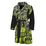 Halloween Mummy Print Men's Bathrobe