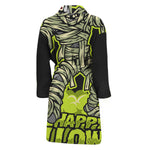 Halloween Mummy Print Men's Bathrobe