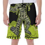 Halloween Mummy Print Men's Beach Shorts