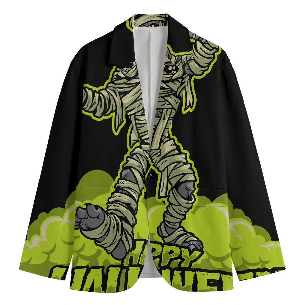 Halloween Mummy Print Men's Cotton Blazer