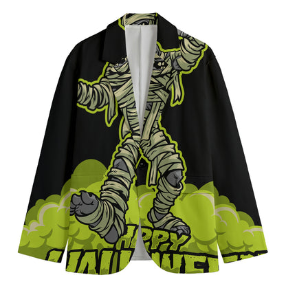 Halloween Mummy Print Men's Cotton Blazer