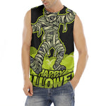 Halloween Mummy Print Men's Fitness Tank Top