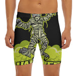 Halloween Mummy Print Men's Long Boxer Briefs