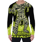 Halloween Mummy Print Men's Long Sleeve T-Shirt