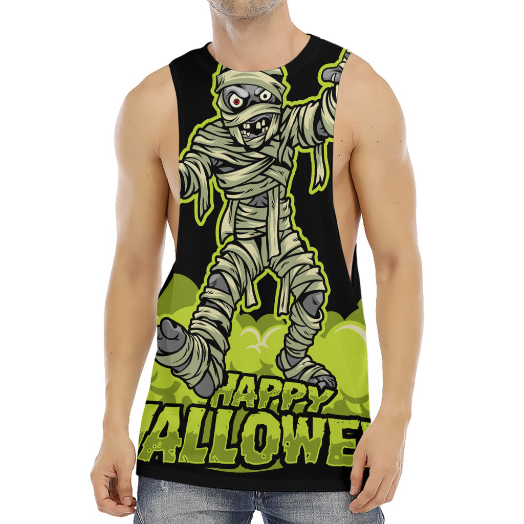 Halloween Mummy Print Men's Muscle Tank Top