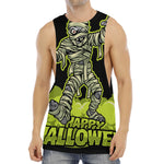 Halloween Mummy Print Men's Muscle Tank Top