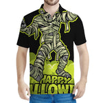 Halloween Mummy Print Men's Polo Shirt