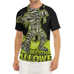 Halloween Mummy Print Men's Short Sleeve Rash Guard