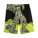 Halloween Mummy Print Men's Sports Shorts