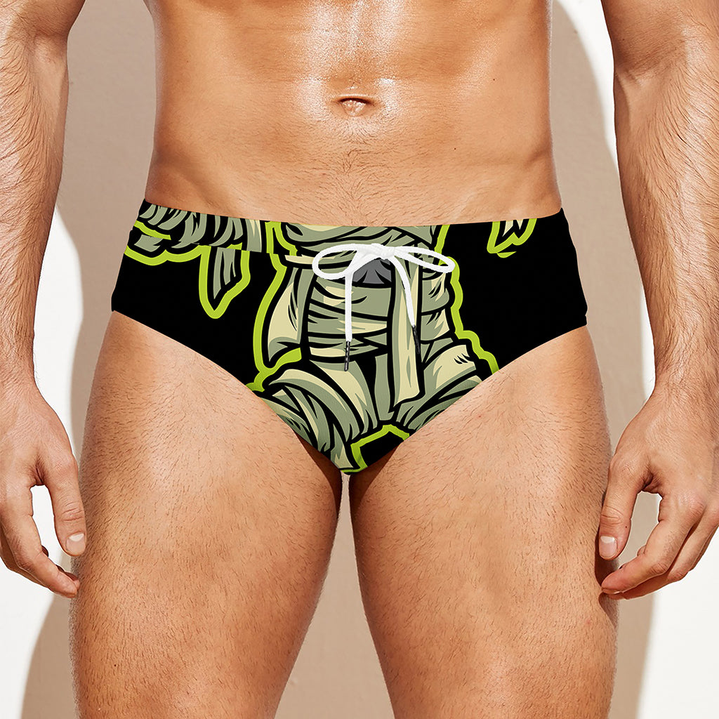 Halloween Mummy Print Men's Swim Briefs