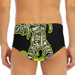 Halloween Mummy Print Men's Triangle Swim Briefs