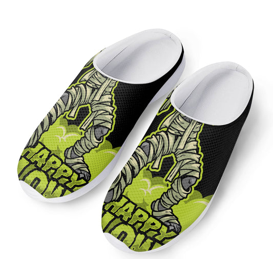 Halloween Mummy Print Mesh Casual Shoes