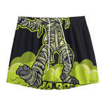 Halloween Mummy Print Mesh Shorts