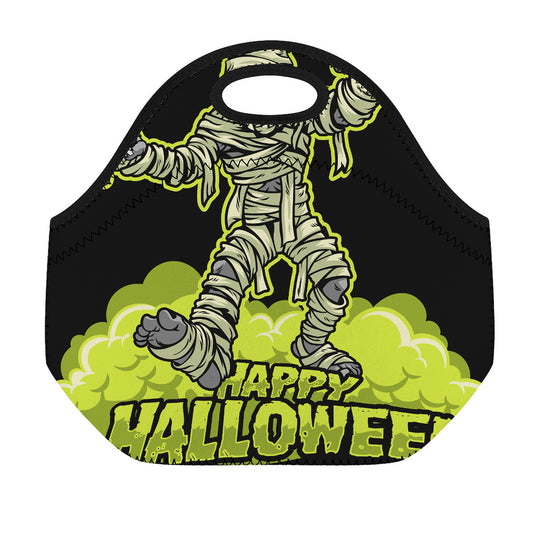 Halloween Mummy Print Neoprene Lunch Bag