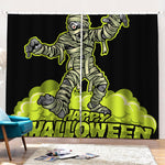 Halloween Mummy Print Pencil Pleat Curtains