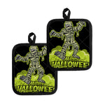 Halloween Mummy Print Pot Holders