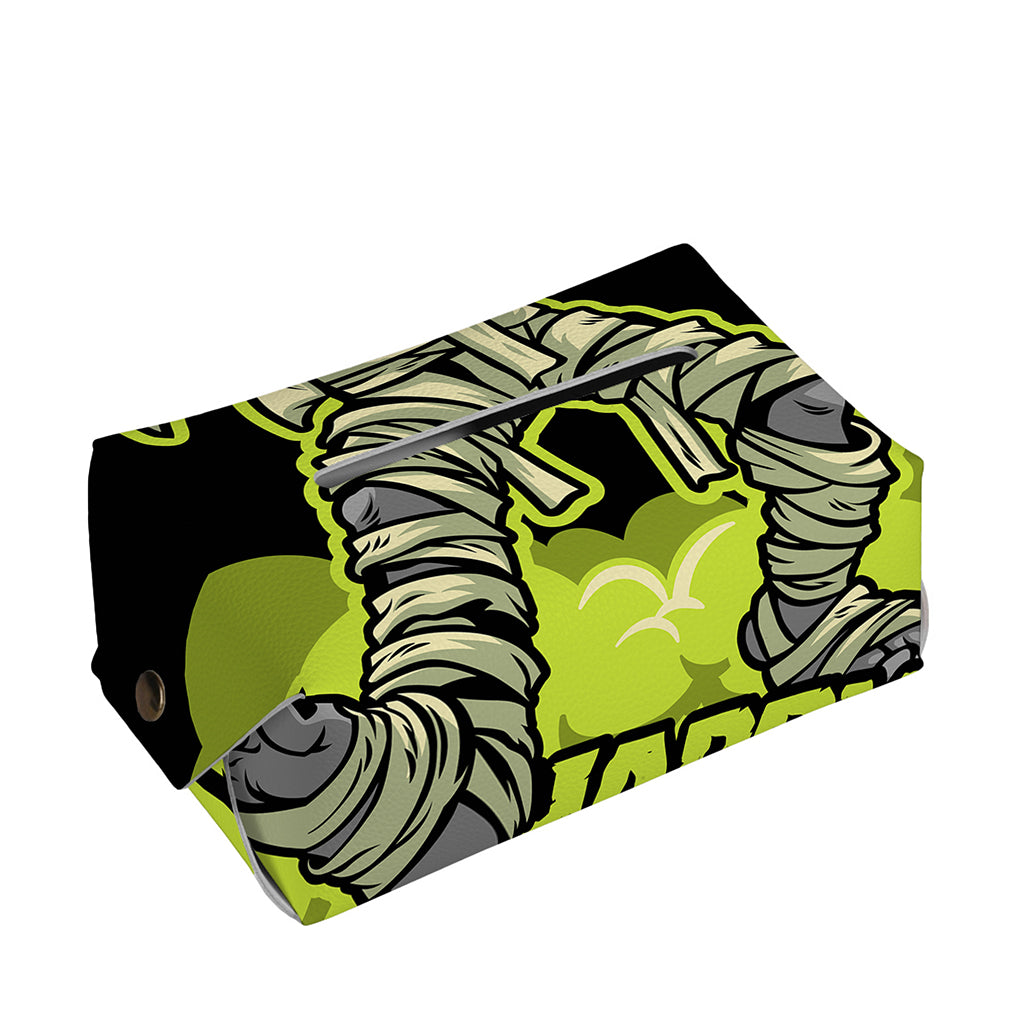 Halloween Mummy Print Rectangle Tissue Box Cover