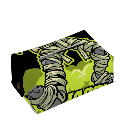 Halloween Mummy Print Rectangle Tissue Box Cover