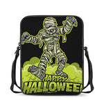 Halloween Mummy Print Rectangular Crossbody Bag
