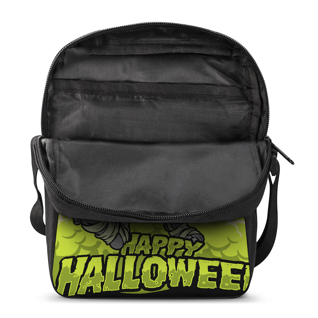 Halloween Mummy Print Rectangular Crossbody Bag