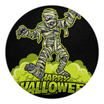 Halloween Mummy Print Round Blanket