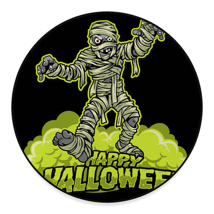 Halloween Mummy Print Round Floor Mat