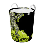 Halloween Mummy Print Round Laundry Basket
