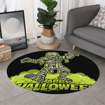 Halloween Mummy Print Round Rug