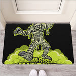 Halloween Mummy Print Rubber Doormat