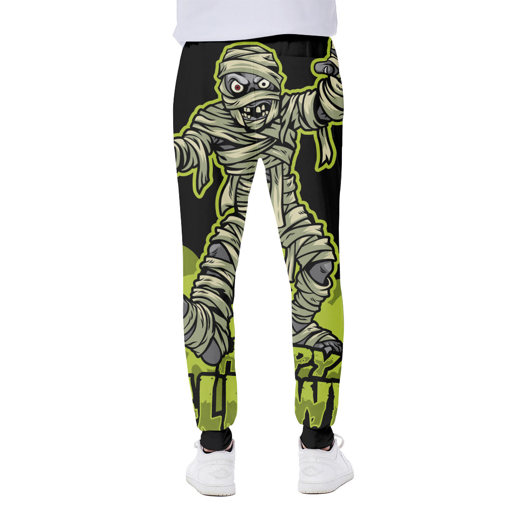 Halloween Mummy Print Scuba Joggers