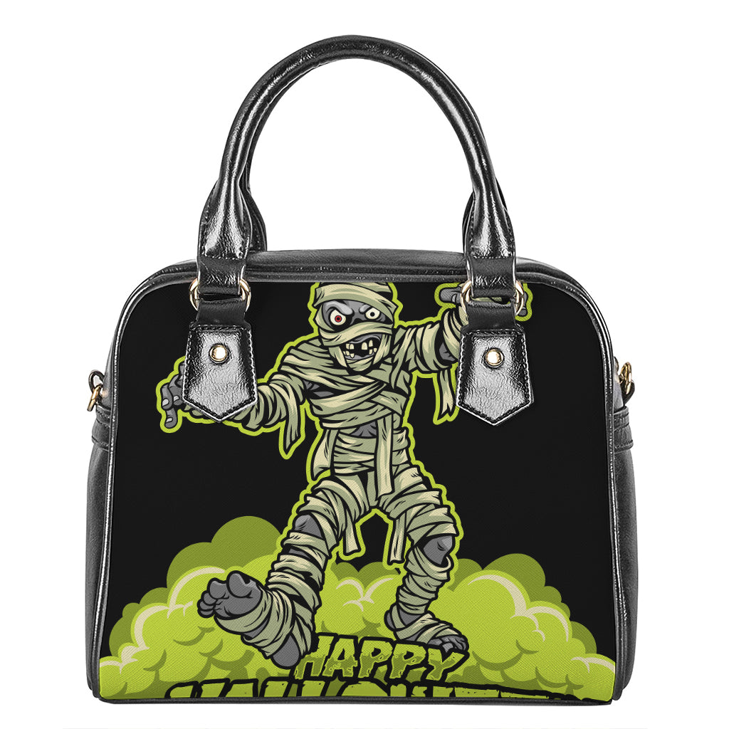 Halloween Mummy Print Shoulder Handbag