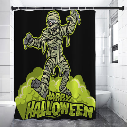 Halloween Mummy Print Shower Curtain