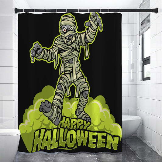 Halloween Mummy Print Shower Curtain
