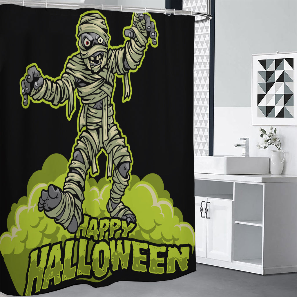 Halloween Mummy Print Shower Curtain