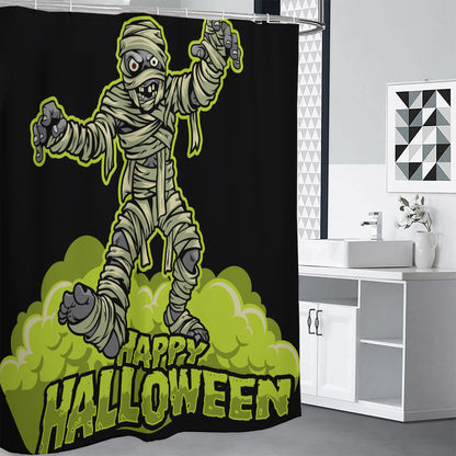 Halloween Mummy Print Shower Curtain